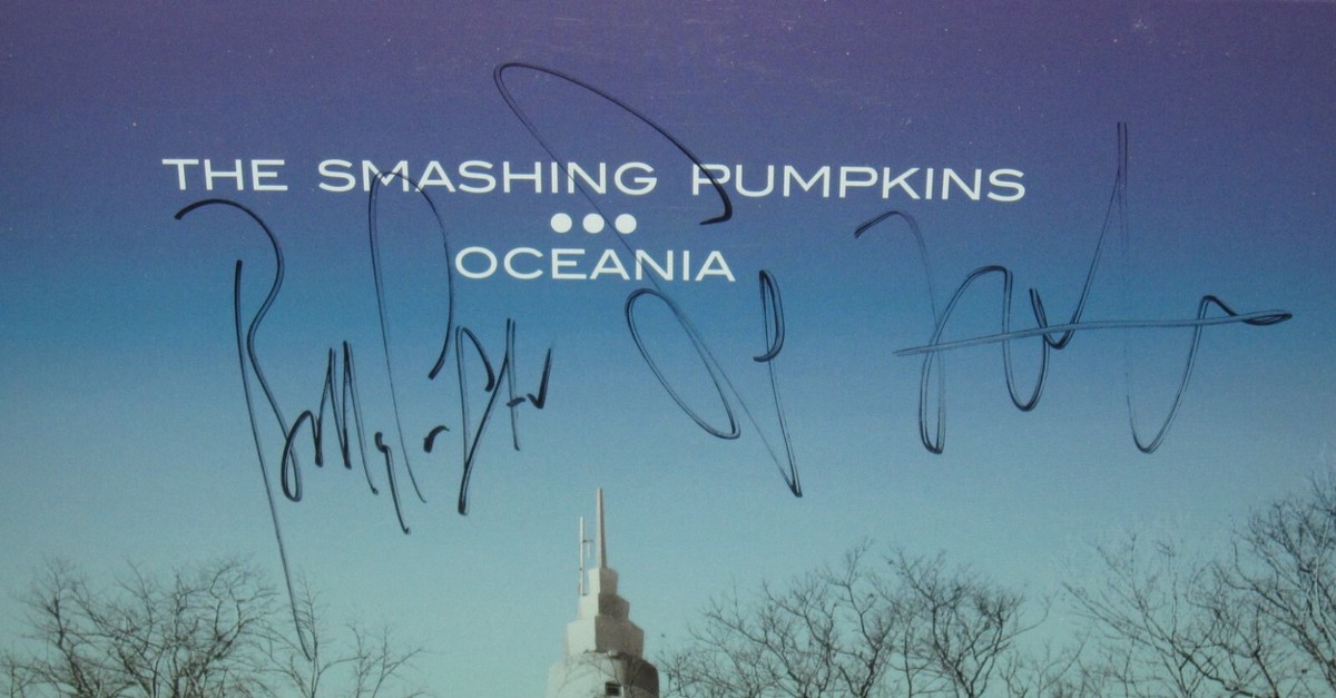 The Smashing Pumpkins Oceania サイン入り BILLY CORGAN SIGNED SMASHING PUMPKINS OCEANIA ALBUM