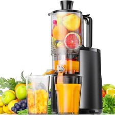 Cold Press Juicer,Slow Masticating Juicer Machines with 5.5" Large Feed Chute fo