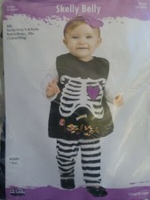 Skelly belly Fun world Child Costume SIZE to 24 mths 50 OFF