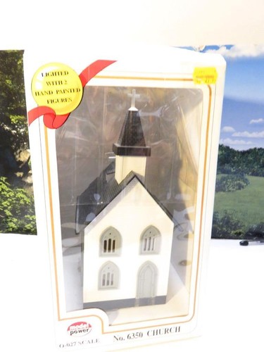 0/027 ACCESSORY- 6350 MODEL POWER LIGHTED ASSEMBLED CHURCH- EXC- SH - Picture 5 of 5