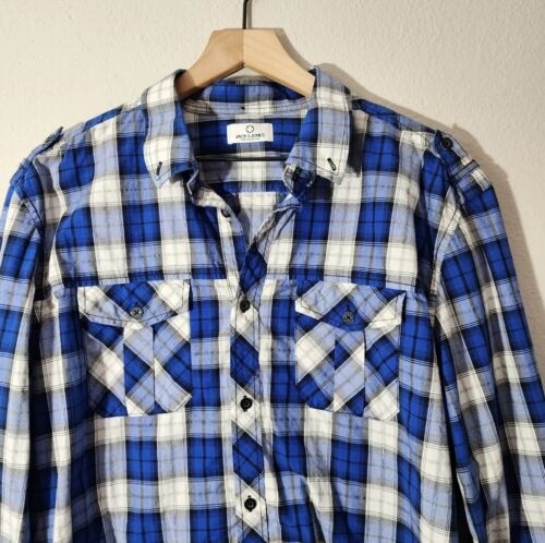 Jack & Jones Tok Collection Red Hawks Pink And Black Button Down - Picture 2 of 11
