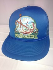 Vtg 1980's Florida Beach Anchor Boat Adjustable Snap Mesh Trucker Baseball Hat