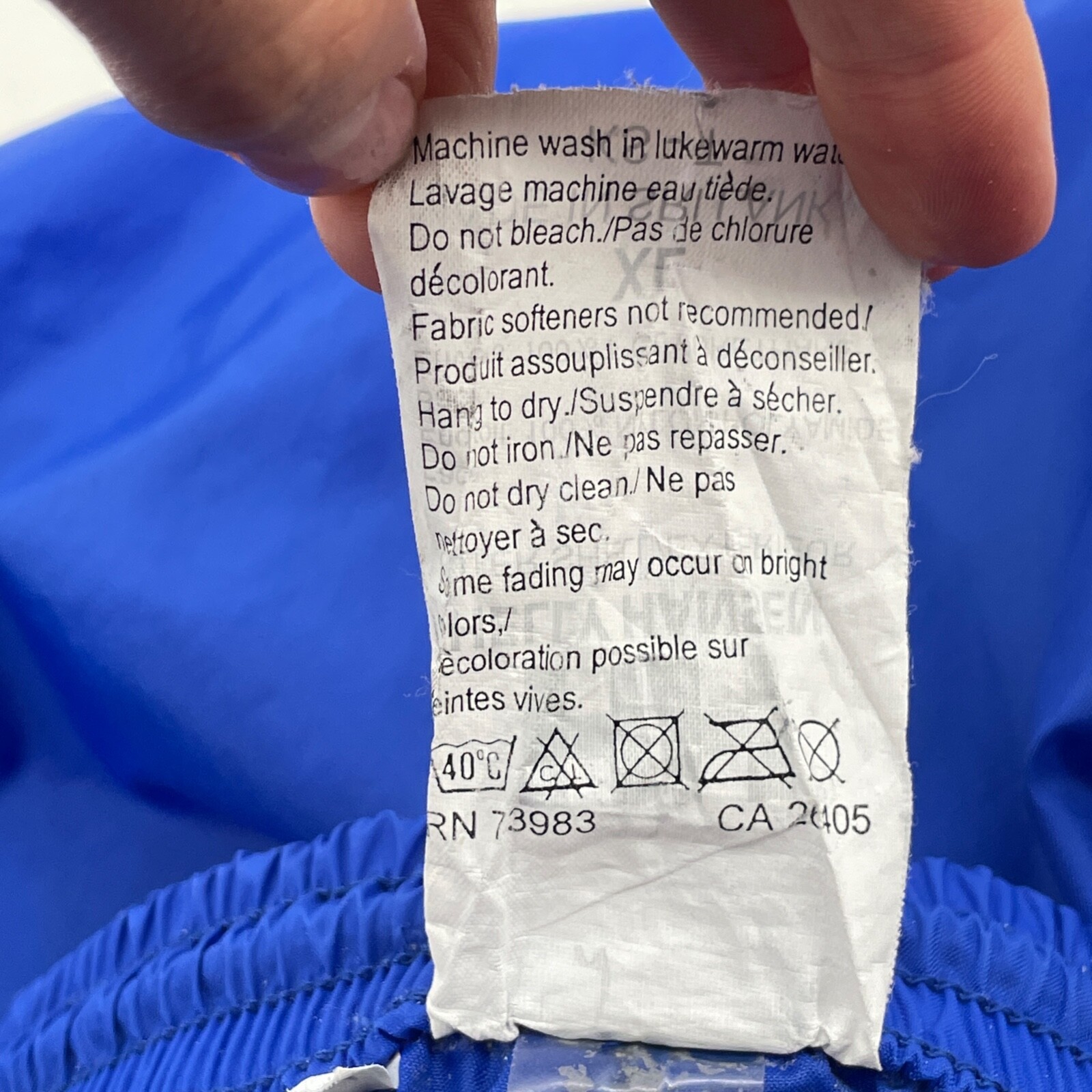 Helly Hansen men size XL Blue Tech Waterproof 100 nylon Rain pants zip