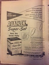 1956 Duaflex SSR Brico Print AD vintage Automobilia Motor Car magazine advert