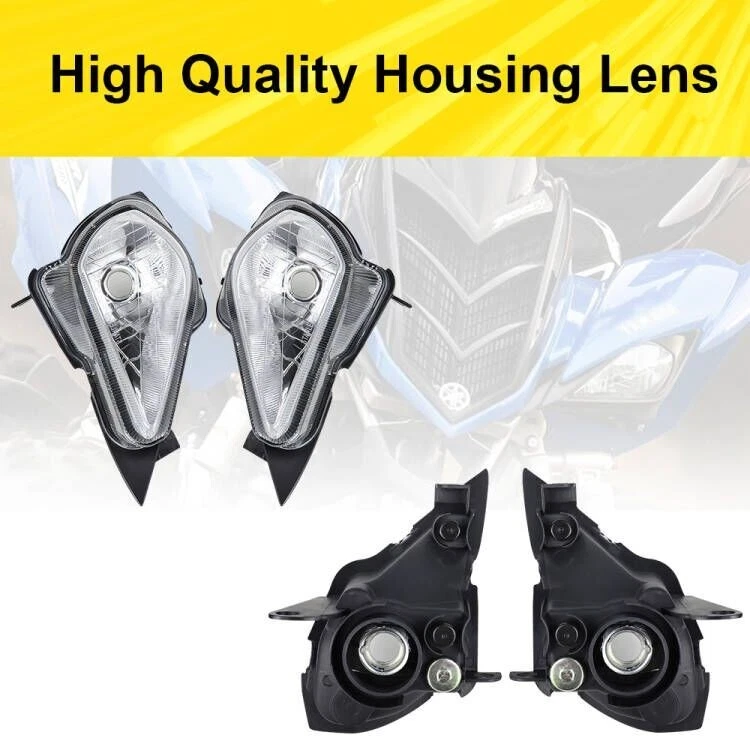 Pair Headlights Assemblies For Yamaha YFZ 450 Raptor YFM 250 350 700 2004-2020 - Image 3 of 4