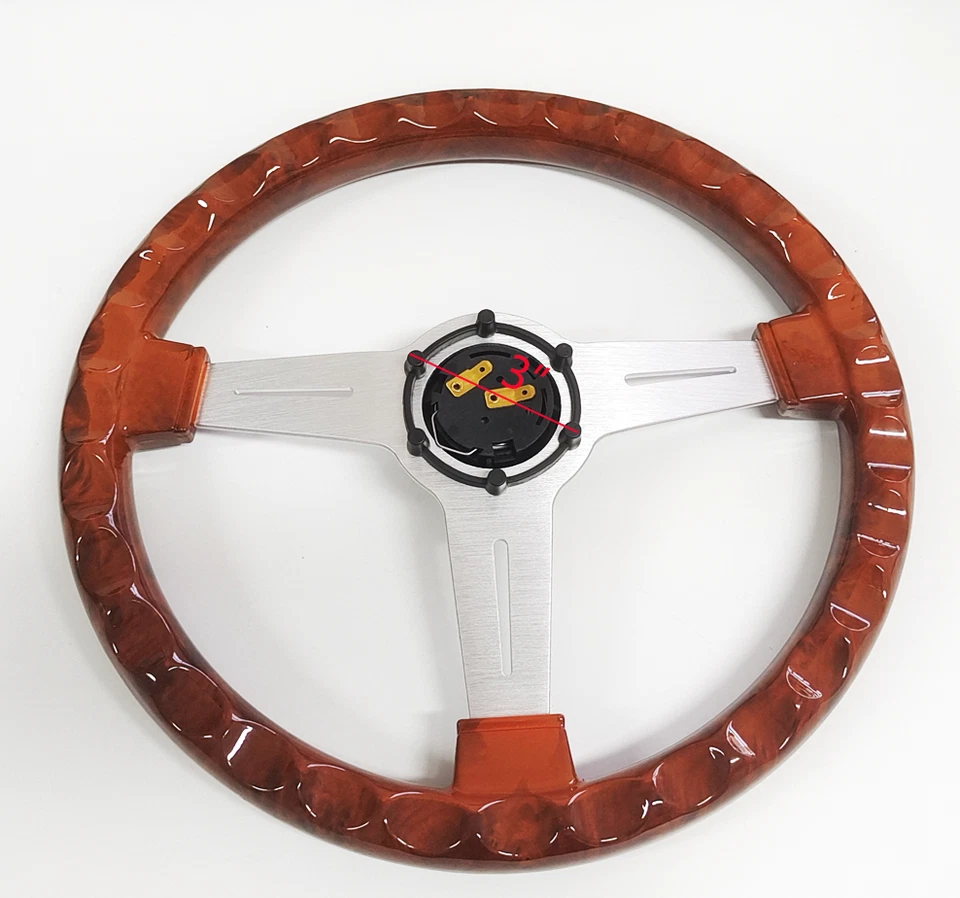 "Volantes de carreras automáticas retro deportivos a la deriva universales de 14"" 6 orificios" Foto 4 de 4