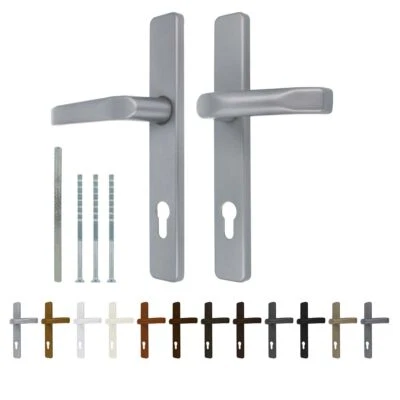 KJ-VERTRIEB Premium Drückergarnitur Türgriff Saturn DHS 92mm - Rechteckig - Griff-Griff