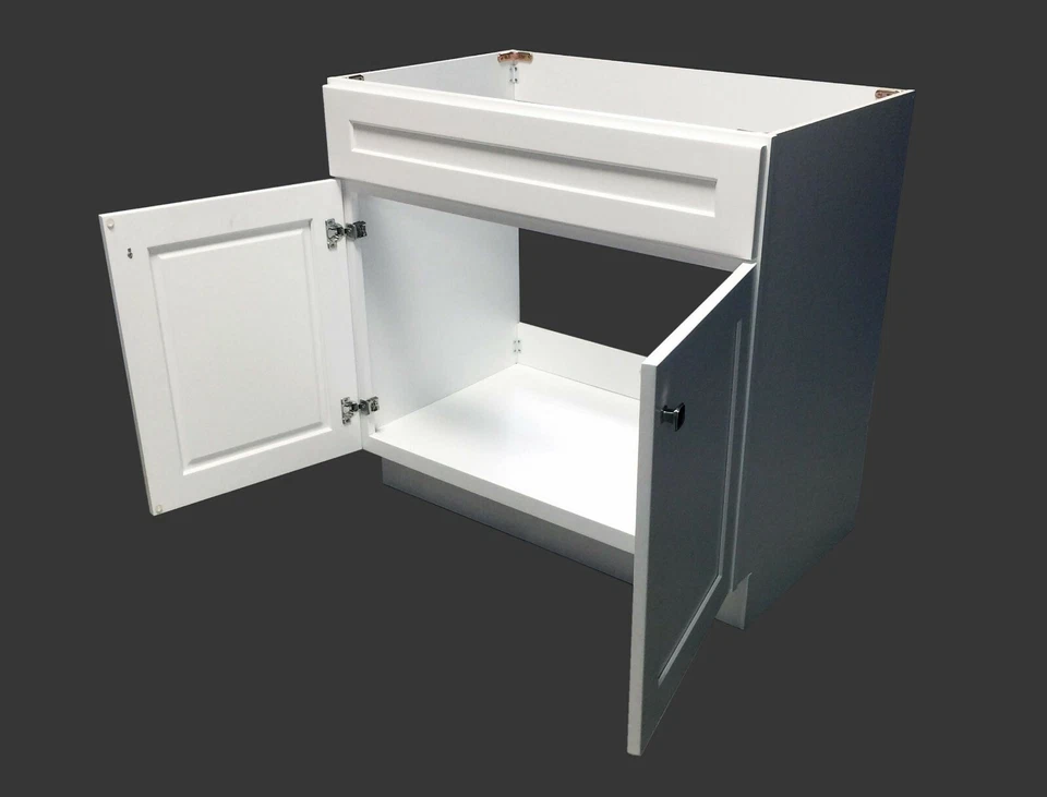 Nuevo Mueble Base Tocador Baño Coctelera Blanco 36"w x 21"d x 34.5"h WS-V3621 Foto 3 de 4