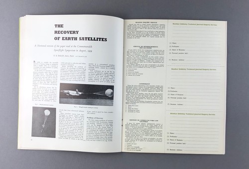 HAWKER SIDDELEY TECHNICAL JOURNAL SPRING 1960 - EARTH SATELLITES  - Picture 7 of 10