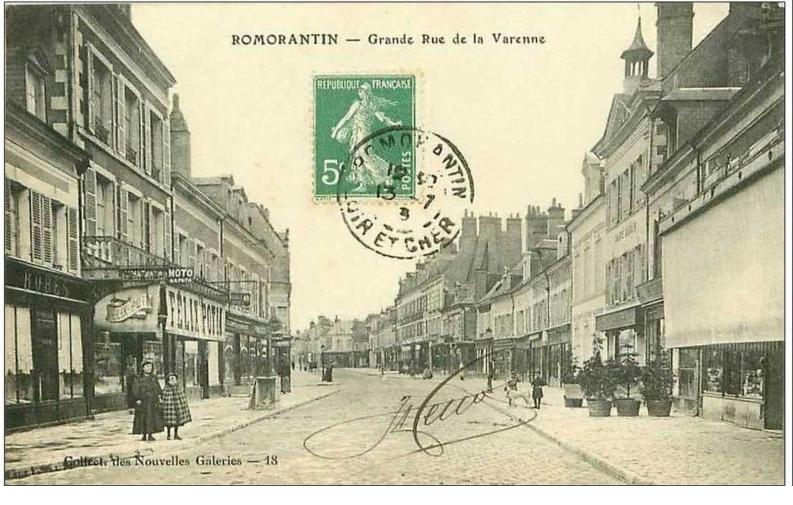Romorantin.grande Calle de La Varenne.felix Potin.magasin De Vestidos