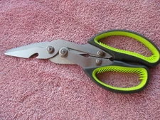 Poultry Shears BBQ Scissors 6 in 1 Heavy Duty Curved Multifunctional Scissors 