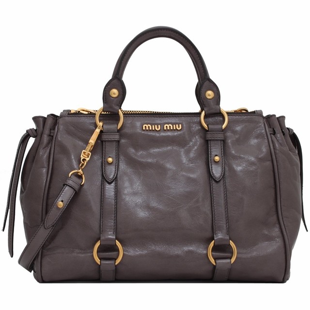 Miu Miu Leather Tote Bag New eBay