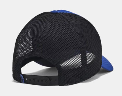 Under Armour Men's UA Blitzing Trucker Hat 1383441-432 Tech Blue