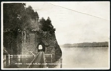 S.P.S. RAILROAD TUNNEL - LOWER COLUMBIA RIVER OREGON 1938 RPPC RP Photo Postcard