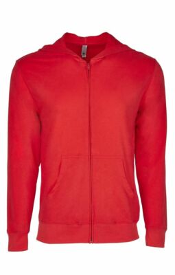 Men's Sweatshirt Hoodie Lightweight ''NEXT LEVEL'' Full Zip Hooded Jacket -Unisex