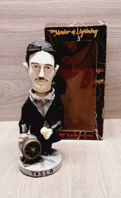 Nikola Tesla Bobblehead by MFX & Manufacturing " The Master of Lightning" w/BOX