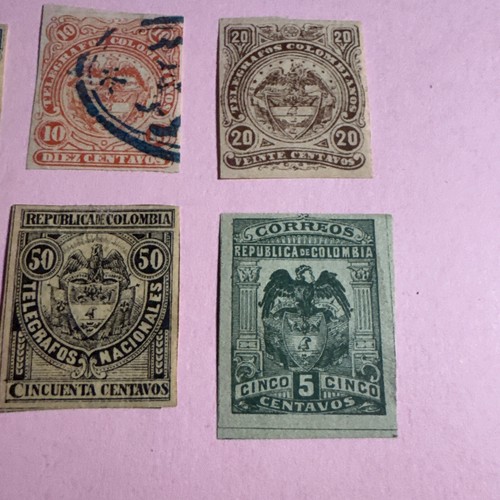 Columbia, Telegraph Stamps Used & Unused H ( Lot 18 File 155) - Picture 3 of 4