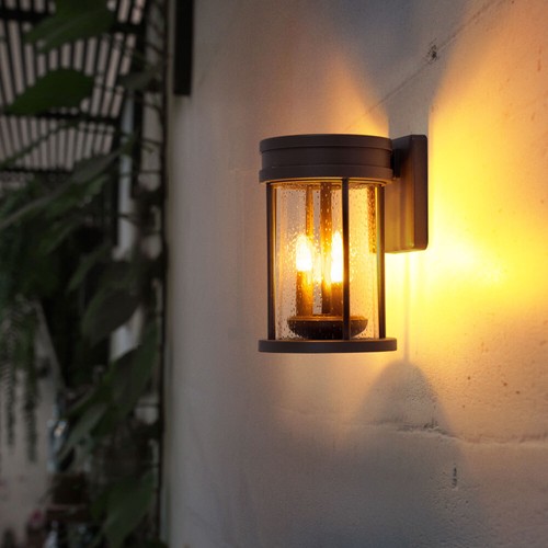 Solarleuchte Außenlampe Wandleuchte Stecklampe rost LED Tischleuchte Feuereffekt - Bild 6 von 12
