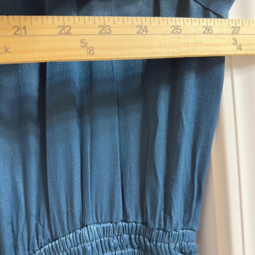 Anthropologie The Somerset Damen 3X Satin Rüschen gesmoktes weites Bein Overall - Bild 12 von 12