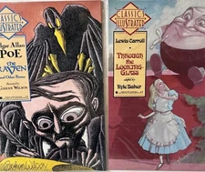 Classics Illustrated Lot If 2 The Raven Gahan Wilson Through The Looking Glass
