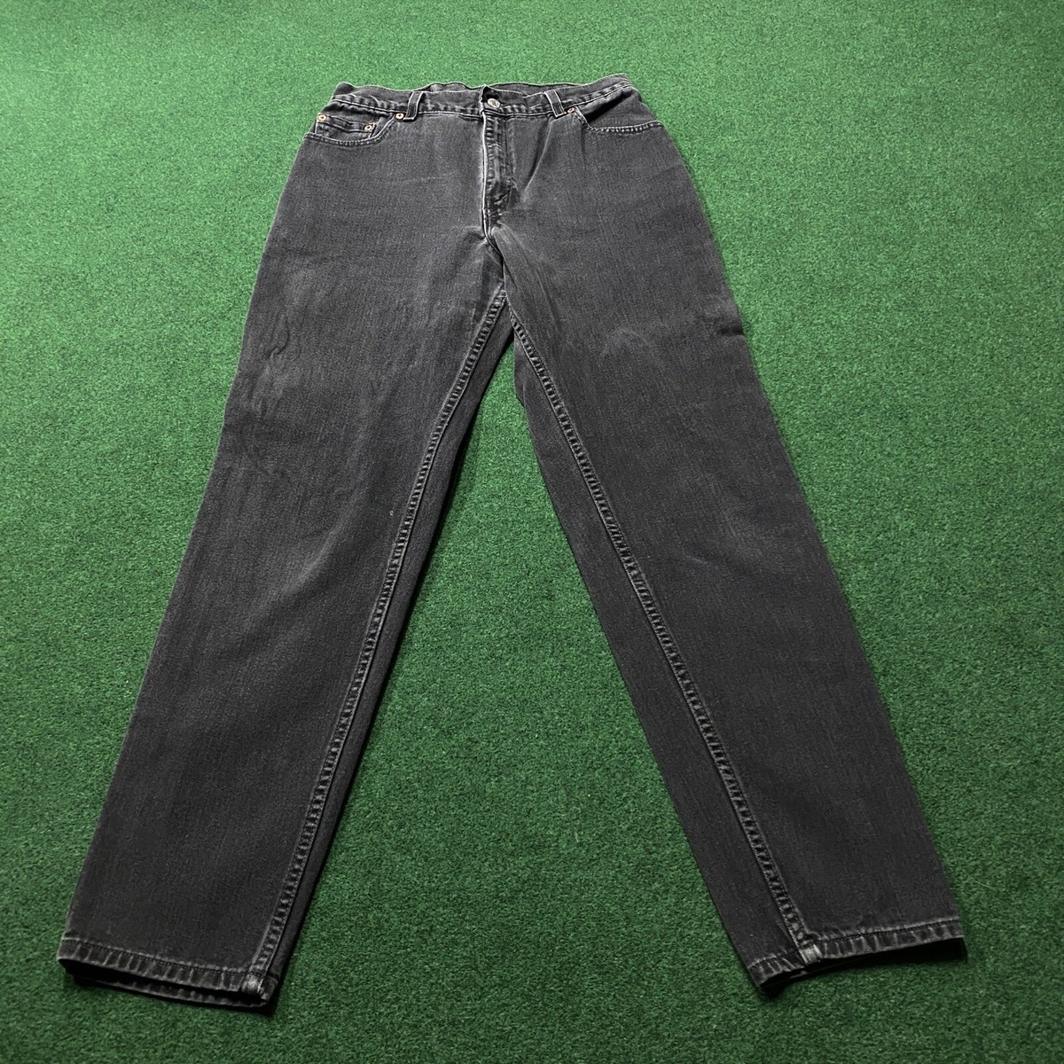 パンツ 90s Levi's 550 made in USA BLACK DENIM Vintage Levis 550 Jeans Unisex 14 Black Denim 90S Dark Wash