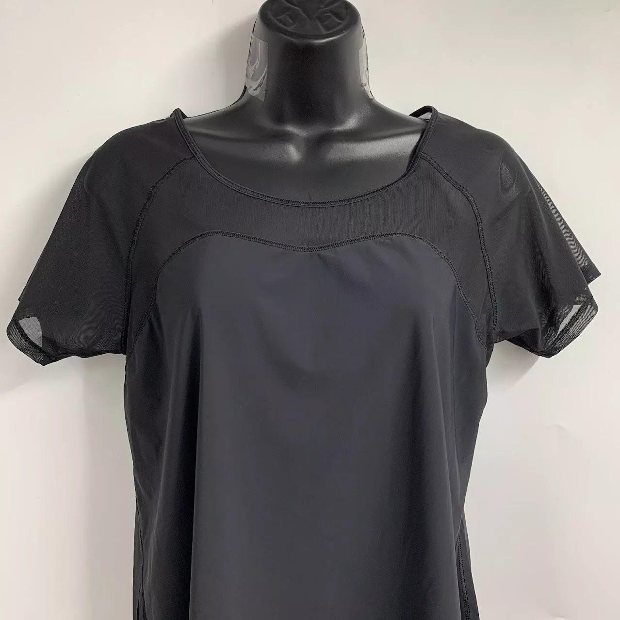 lululemon anew sheer open back athletic pullover shirt