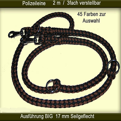 ***** Polizeileine BIG 2 m Länge 3fach verstellbar / 45 Farben zur Auswahl *****