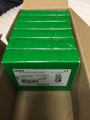 Lot Of 6, Schneider 24503, Multi 9 C60, 24503DA, 1P-4DA, Shipsameday #1179Z3