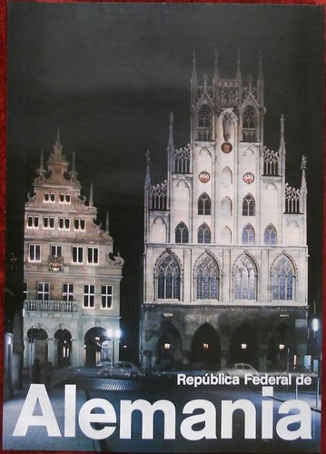 Original Plakat Deutschland Alemanien Münster Kirche Westfal