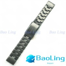 22mm Carbon Gray DLC Vented Titanium Watch Bands For Garmin Fenix 8（47mm）