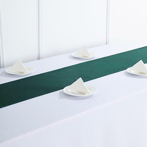 Table Linens Dinner Banquet Party Tablecloth Wedding Satin Table Runner 12"x108" - Picture 68 of 119