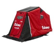 Eskimo Wide 1 Thermal Sled Ice Shelter, Insulated,  Red, 1-Person, 14.8 Sq Ft