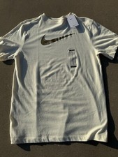Nike Men's T-Shirt Athletic Logo Swoosh Printed Active Short Sleeve Tee