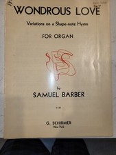 * Barbiere, Samuel: Amore meraviglioso, Variazioni; organo (Schirmer)