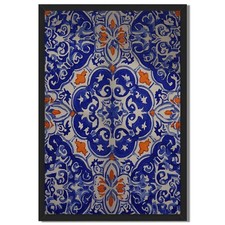 Blue Floral Pattern Wall Art Canvas Oil Paintings Reproduction