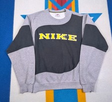 Vintage Nike Crewneck Sweatshirt Made In USA Embroidered Spellout 1990s Medium