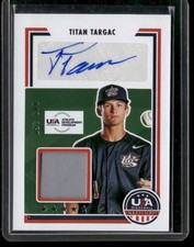 2022 Panini Stars & Stripes USA #SSS-TT Titan Targac Sign #142/250