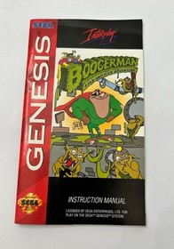 Boogerman: A Pick & Flick Adventure (Sega Genesis, 1994) Cartridge Manual Poster