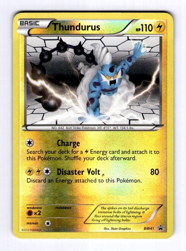 Thundurus - BW41 Black and White Promos #BW41 (2011) Promo Holo LP Pokemon