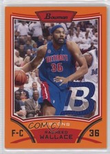 2008-09 Bowman Draft Picks & Stars Relics Orange 22/25 Rasheed Wallace #BRRW 2b6