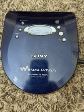Sony D-EJ721 Walkman Blue Portable CD Player With Headphones Tested Working