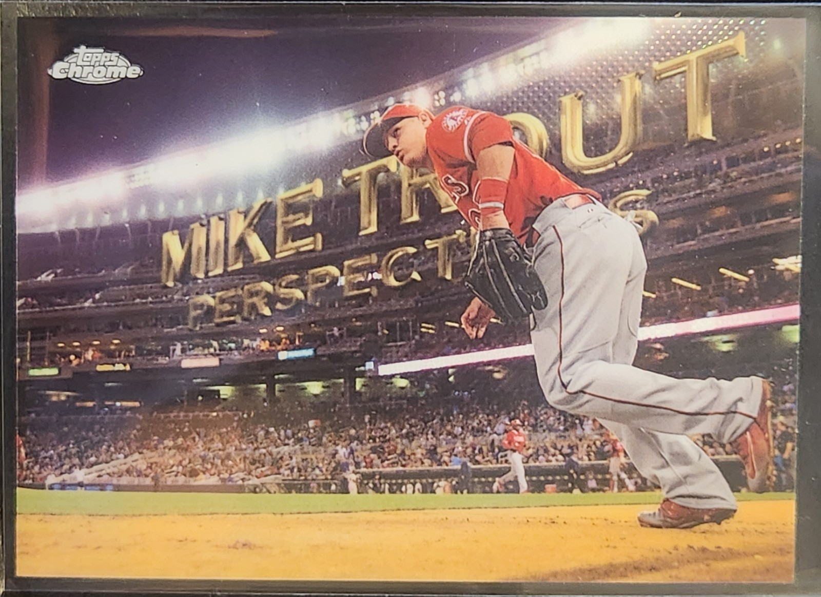 2016 Topps Chrome Baseball Mike Trout Perspectives Refractor #PC-16 MVP Angels