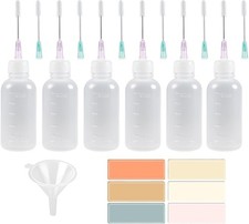 6 Pack Needle Tip Squeeze Bottle 50mL 1.69 OZ , Precision Gun Oil Bottle, Needle