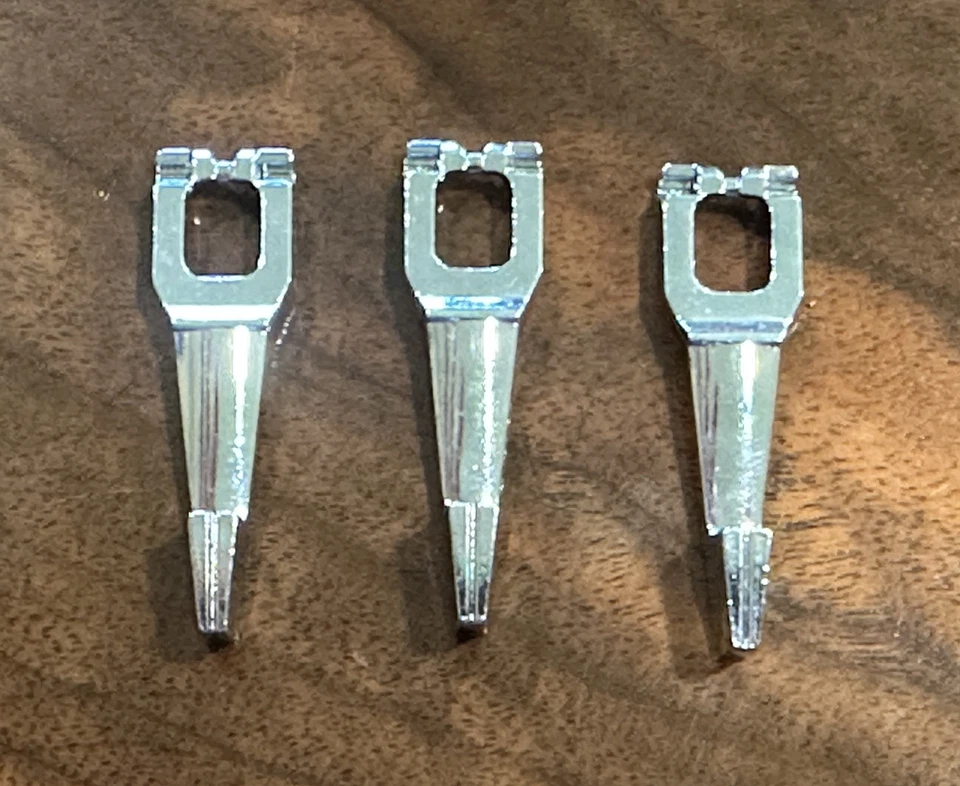 IBM Selectric II Repair Part / Parts, Margin Lever - NEW-Chrome 3ea - Image 2 of 4