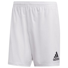 MENS ADIDAS LOGO WHITE RUGBY TRAINING GYM SPORTS SHORTS-DRAWSTRING-VARIOUS SIZES