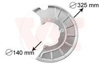 Van Wezel 7622371 Spritzblech, Bremsscheibe FüR Audi Seat Skoda VW