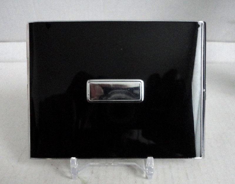 c LATE 1930 EVANS BLACK CIGARETTE CASE.VERY RARE.