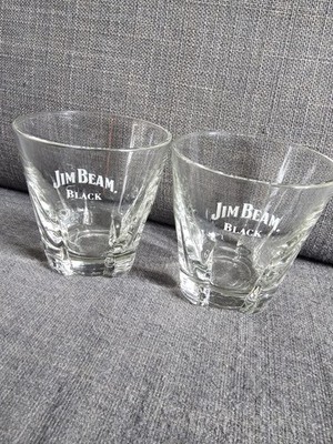 Libbey Duratuff Barware Jim Beam Black Whiskey Rocks Glasses