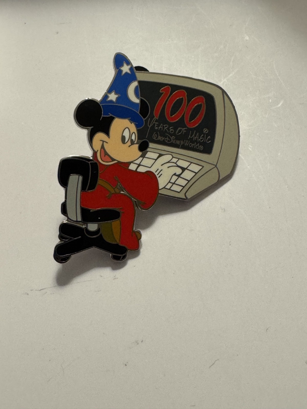 DISNEY WDW 100 YEARS OF MAGIC SORCERER MICKEY MOUSE WITH COMPUTER PIN =