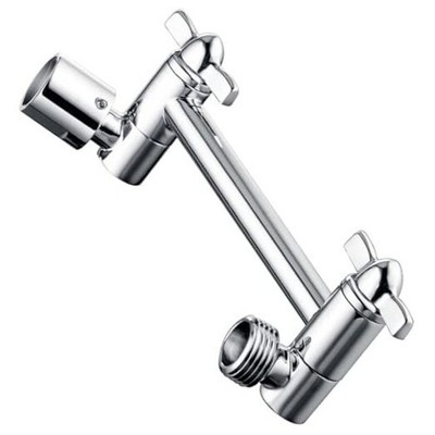 Brass Shower Arm Extender for Rain and Handheld Shower Head Chrome 5 Inch